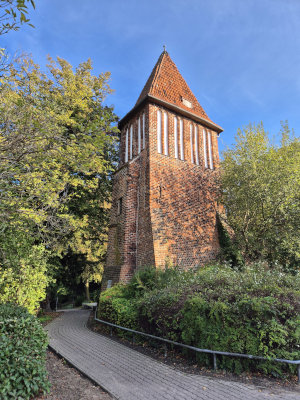 Foto des alten Wasserturms in Wismar