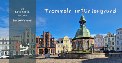 Das Cover zum Krimi 'Trommeln im Untergrund' 